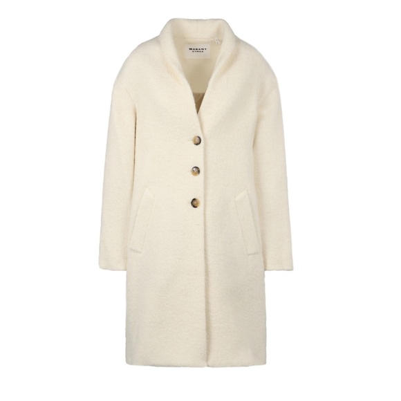Isabel Marant Étoile Sharon wool blend white boucle coat (US sz. 6) - Picture 1 of 4